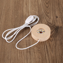 Crystal USB with switch crystal ball luminous warm light remote control light