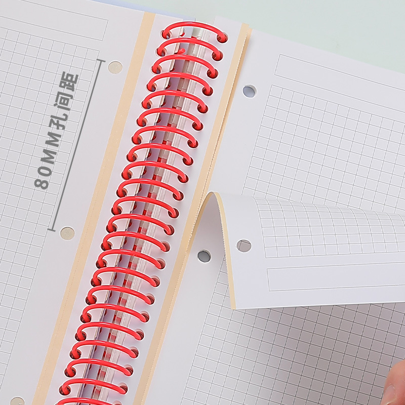 学生大线圈本办公会议记事本学生a4分科记录本带PP隔页a5笔记本详情图4