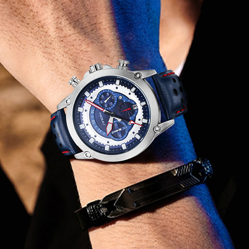 sinobi relojes de hombre de negocios moda impermeable reloj multifuncional hombres reloj de cuarzo transfronterizo comercio exterior al por mayor 9864 Specification image