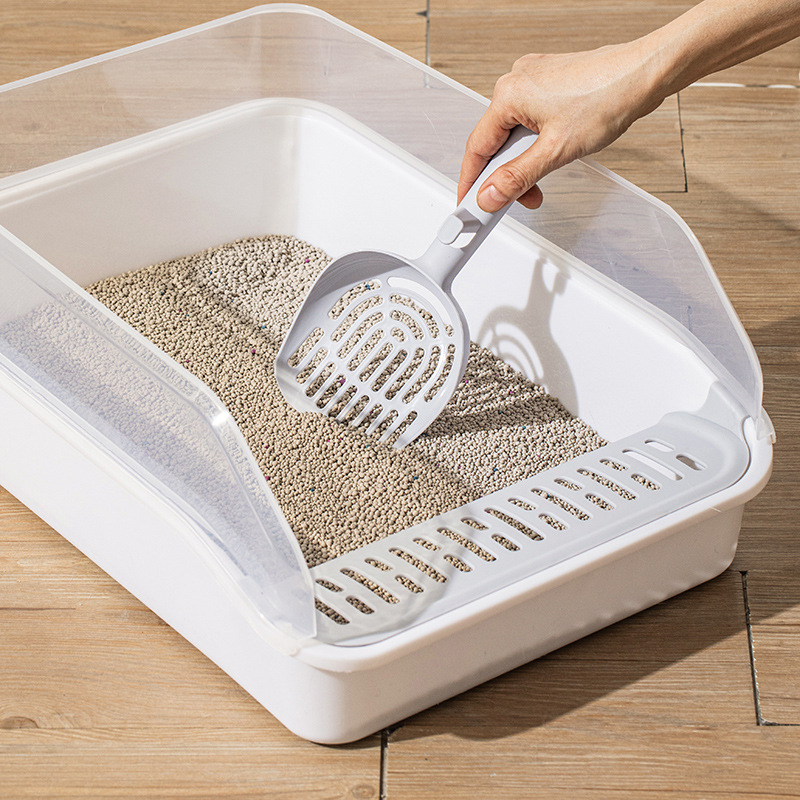 Semi-enclosed, oversized cat litter box, anti-sanding, anti-splashing, odor-proof, kitten toilet, cat litter box, pet supplies details Picture