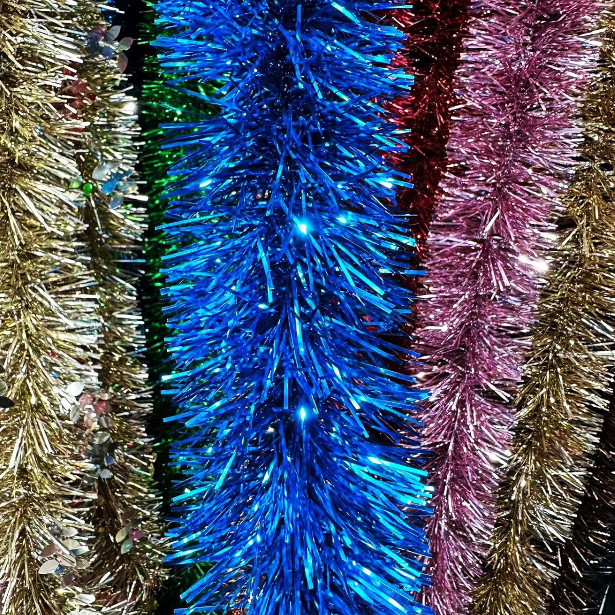 Bright and shiny stripes, wool strips, latte art ribbons, rubia, birthday and Christmas decorations, wedding decorations, party supplies, cross-border wholesale Specification image