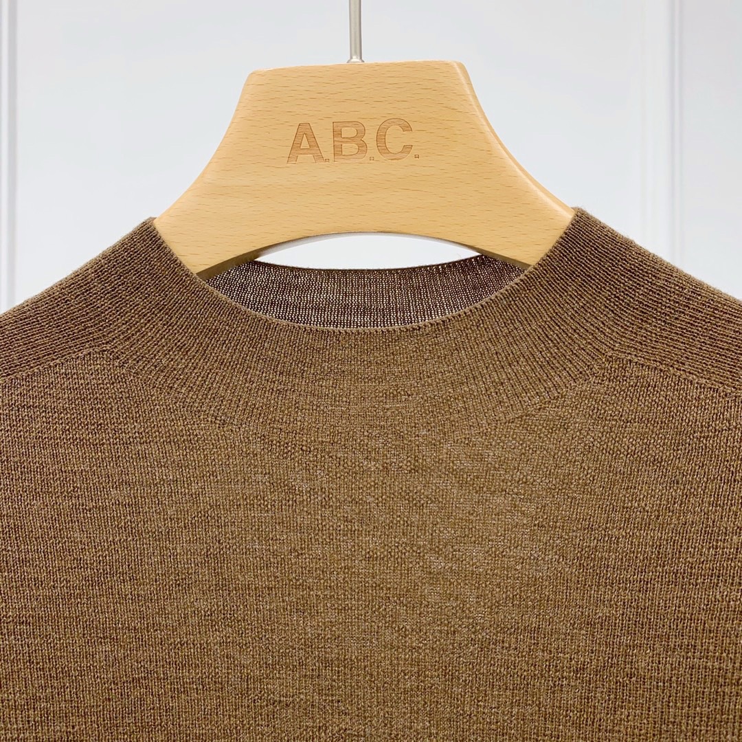 18-stitch Island Essence seamless one-piece ready-to-wear, 2-strand 60-count wool autumn and winter seamless semi-high neck knitted long-sleeved KW903 pic 27