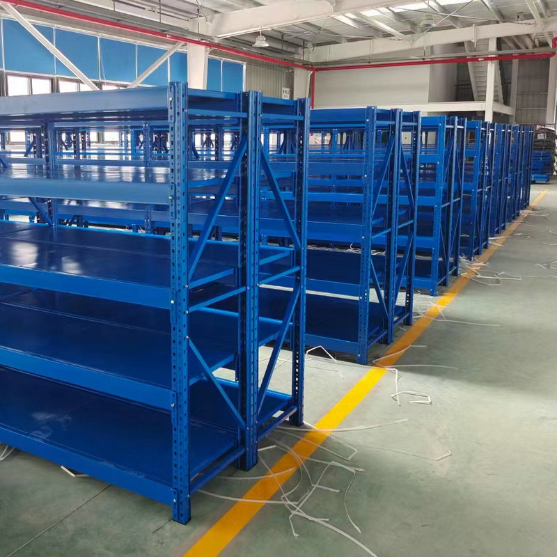 200Kg Medium Storage Shelves Supermarket Industrial Warehouse Warehouse Shelves Commercial 4 Layer Combined Storage Shelves Wholesale Specification drawing