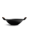 Factory direct sales, customizable iron woks, household double-ear handcrafted old-fashioned cast iron woks without coating, 36cm cast iron woks Specification image