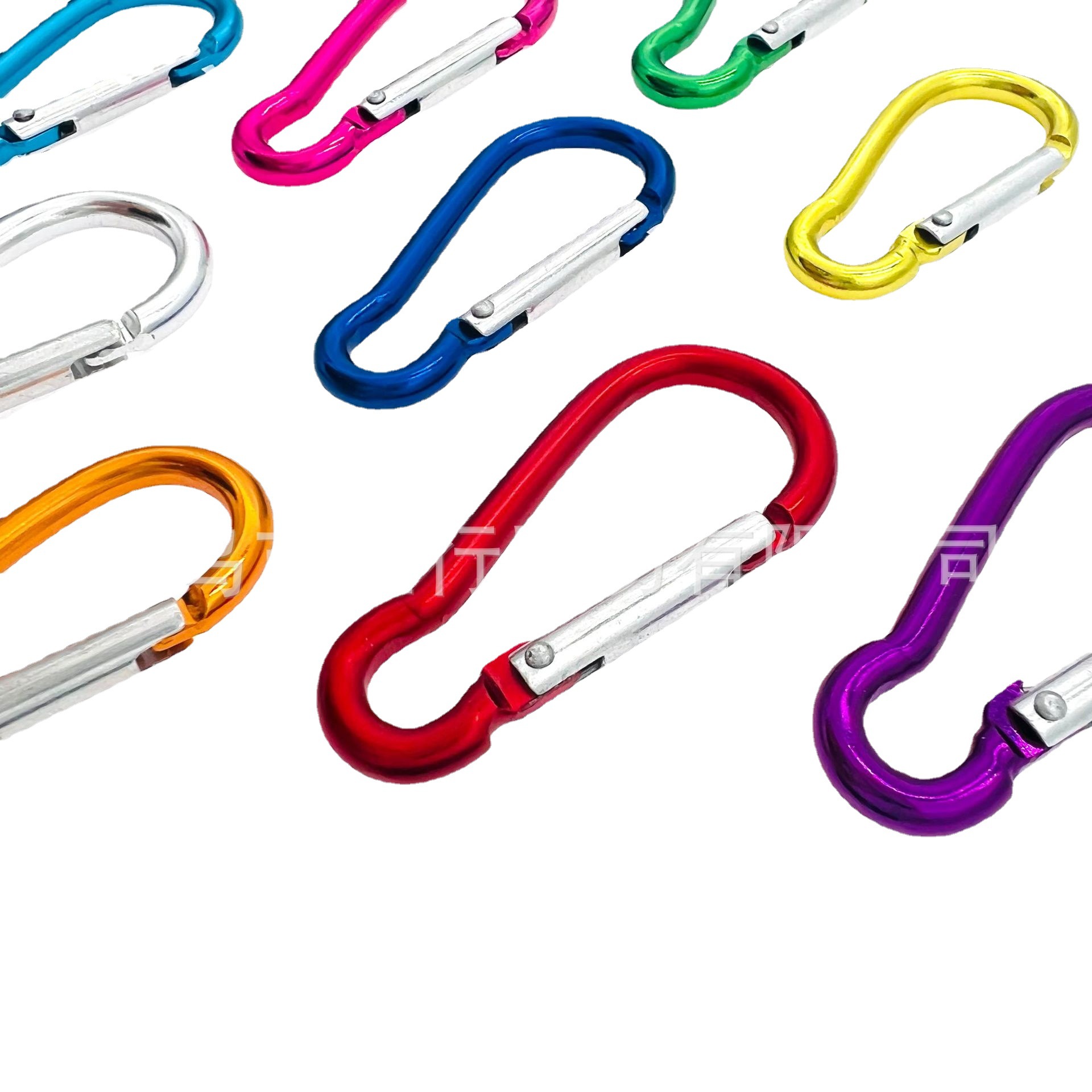Manufacturers Supply Outdoor No. 5 Gourd Shape Multi-Functional Backpack Buckle Aluminum Hook Safety Buckle Aluminum Mountaineering Buckle Item Picture
