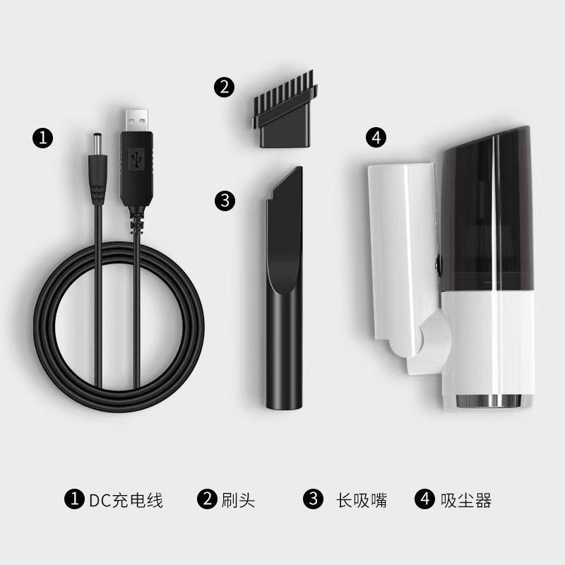 Wireless charging car vacuum cleaner, high-power and high-suction handheld car vacuum cleaner, cross-border automotive products Item Picture