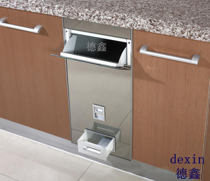 Embedded kitchen cabinets, stainless steel/color steel rice cabinets, rice buckets, measurable rice storage boxes, mirror cabinets, rice jars wholesale Specification image