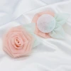 Korean version organza flower handmade diy peony flower brooch accessories, fabric flower headwear clothing, flower accessories, fabric handmade flower accessories Application Scenario