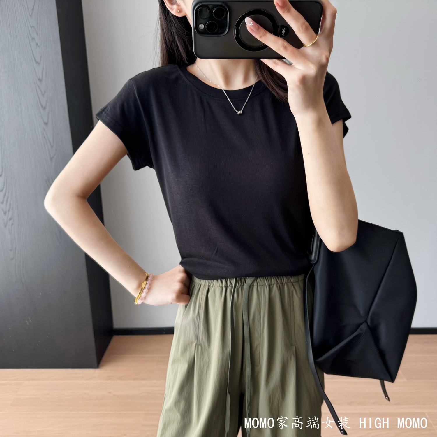 Breathing sensation! Lightweight and breathable Tencel fine wool base layer, summer round-neck short-sleeved knitted T-shirt G040502 pic 26