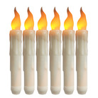 亚马逊热卖led电子蜡烛灯万圣节圣诞装饰泪滴蜡烛diy长杆杆蜡现货