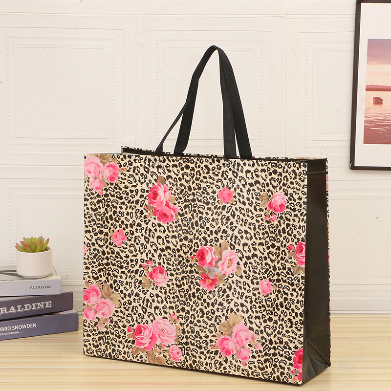 现货批发无纺布覆膜防水手提袋袋子环保袋服装购物袋手提礼品袋