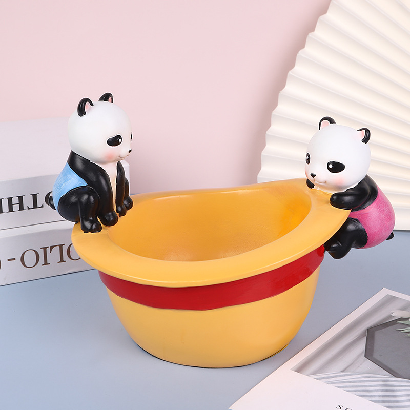 创意卡通熊猫细节图