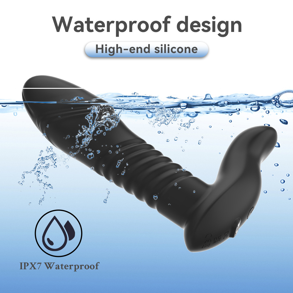 Fully rubber-coated stretchable prostate for women, men's massage device, magnetic charging silicone adult products Specification drawing