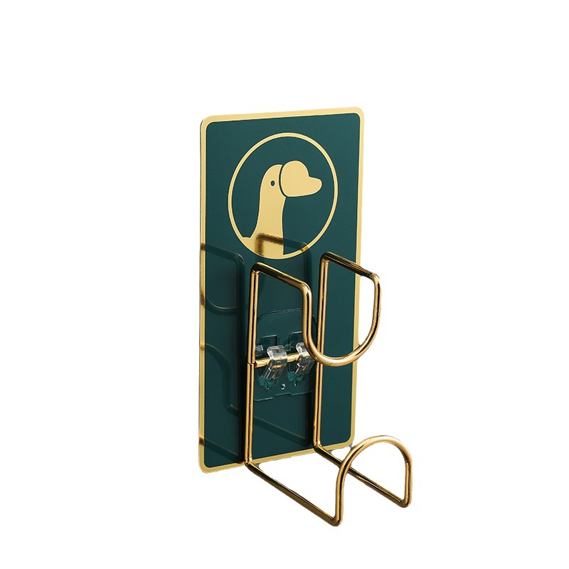 创意卡通挂钩/免打孔强力粘/宿舍洗脸盆卫白底实物图