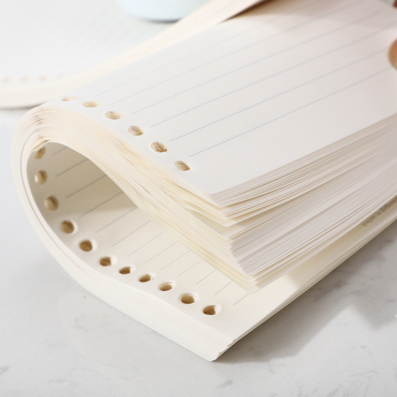 Hengpin B5 Single Thread Loose Leaf With Core 20 Hole 26 Hole Grid Loose Leaf With Core Square Square Blank Loose Leaf Application Scenario