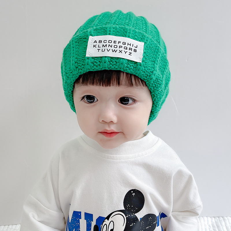 Gorro de bebé otoño invierno bebé bebé caliente gorro de lana versión coreana hombre niña de punto orejeras niños gorro de invierno