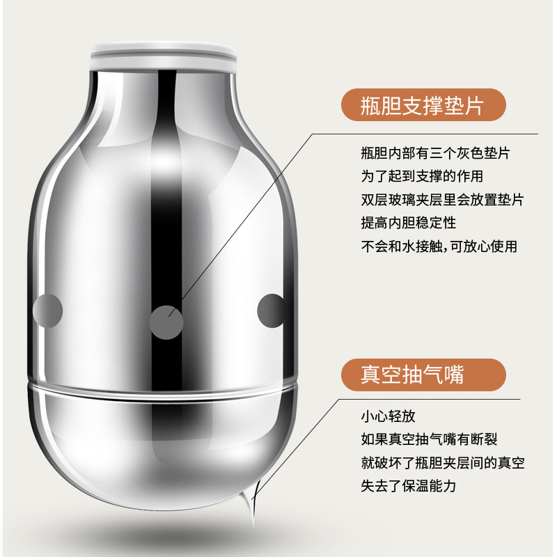 New type of thermos, small insulated water bottle, household insulated water bottle, dormitory covered water bottle, large capacity thermos, boiling water bottle Application Scenario