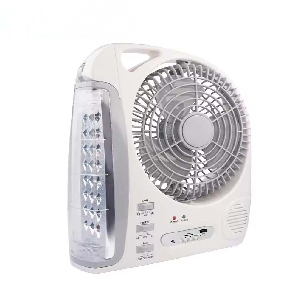 Foreign Trade For 8 Inch Bluetooth Multi-Function Solar Fan Charging Lighting Desktop Fan details Picture