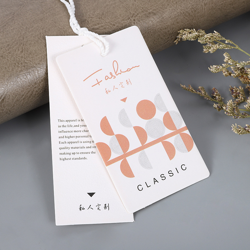 Clothing Tag General Women's Trademark Listing Children's Clothing Tag Tag Multi-Style Tag Factory Wholesale Specification drawing