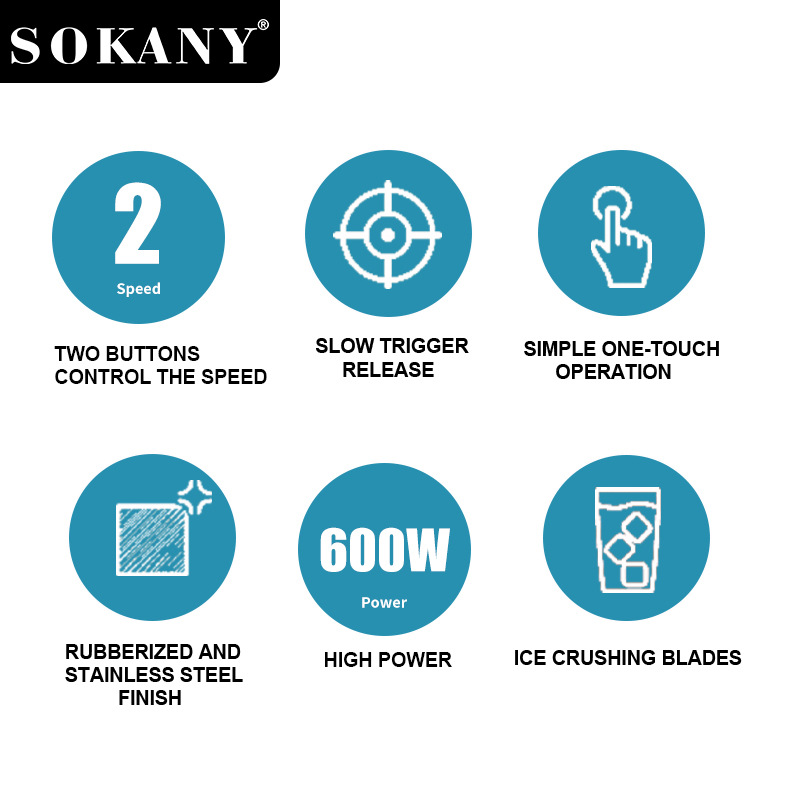 Export SOKANY02023 hand blender, Home complementary food processor, juicer Application Scenario