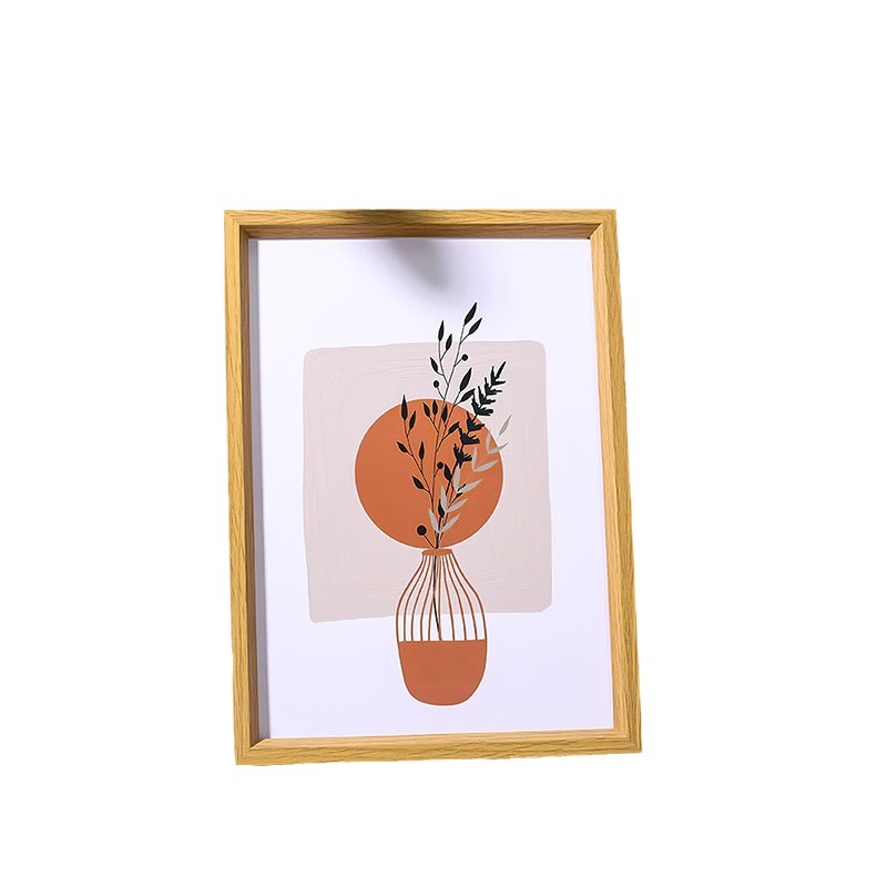 Cross-border best-selling simple wooden photo frame stand wholesale with sloping 6-inch, 8-inch and 10-inch A4 creative wall-mounted picture frames Item Picture