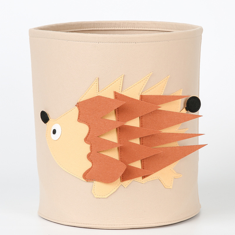 动物图案儿童/毛毡收纳桶/大容量脏衣篮细节图