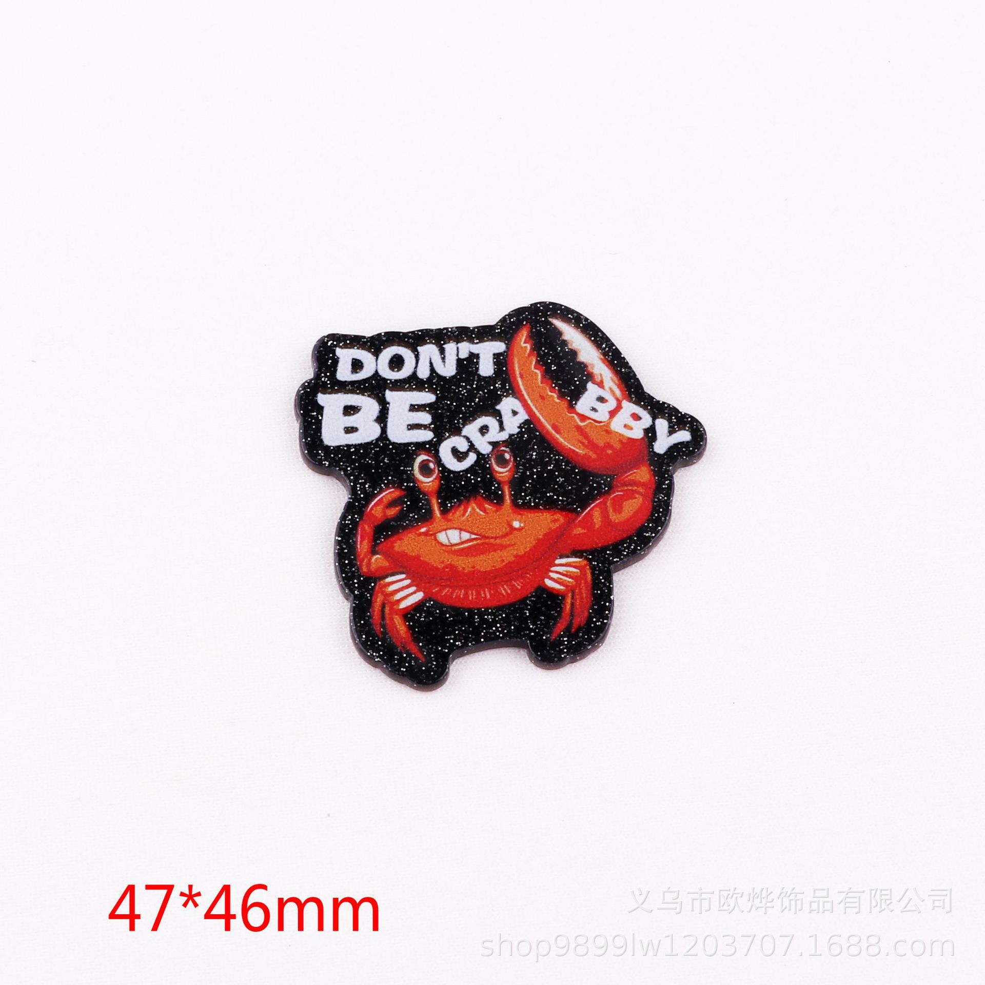 New Cartoon Cross-Border Medical Series Arc Flash Powder Letter Cat Crab Bag Jewelry Acrylic Diy Accessories Item Picture