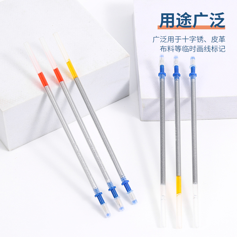 Manufacturer's clothing line special mercury pen bead leather mark point marking achromatic pen bead water wipe silver pen bead Application Scenario