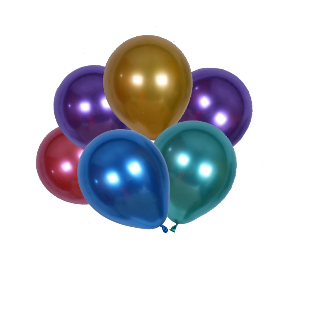 10寸加厚乳胶金属气球婚房布置装饰广告气球生日派对装饰用品详情图4