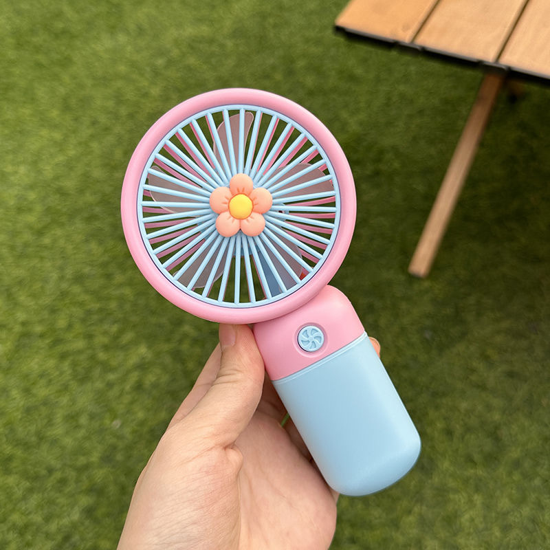 Wholesale of cross-border best-selling handheld mini fans as souvenirs, fruit and flower usb portable mini desktop fans Application Scenario