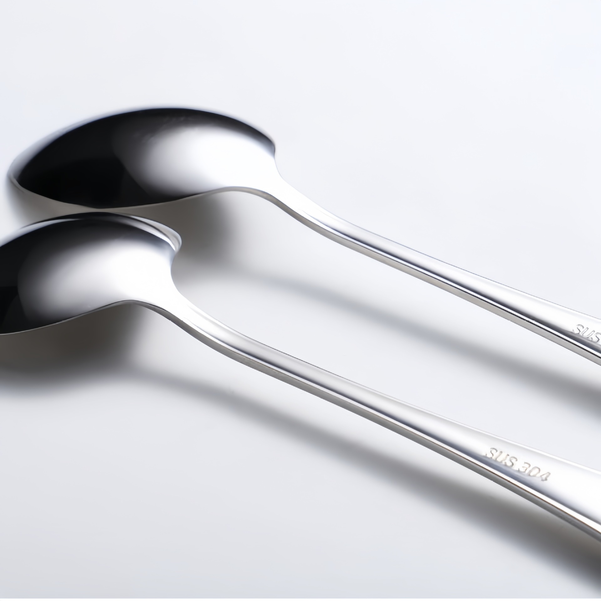304 Stainless Steel Knife And Fork Spoon 1010 Thickened Hotel Home Main Meal Spoon Children's Dessert Steak Knife And Fork Coffee Spoon Specification drawing