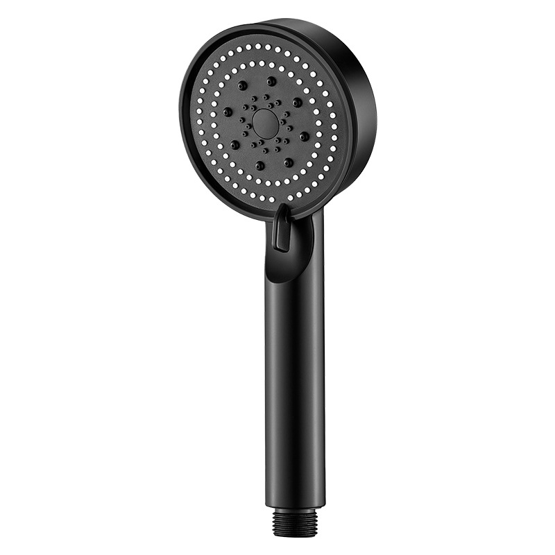 Five-speed pressurized shower head, ABS shower head, shower head set, bathroom handheld shower head, hotel white shower head Application Scenario