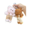 Cute bear overalls, plush toys, keychains, pendants, internet-famous pendants, girls' bag pendants, wholesale pendants Item Picture