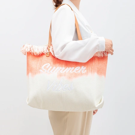 Embroidered tote bag, commuter magnetic buckle handbag, seaside vacation underarm bag, new women's beach single-shoulder canvas bag Embroidered tote bag, commuter magnetic buckle handbag, seaside vacation underarm bag, new women's beach single-shoulder canvas bag