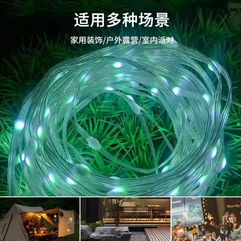 led color-changing light, three-wire point-controlled light string, color-changing atmosphere Christmas light, festival color light Application Scenario
