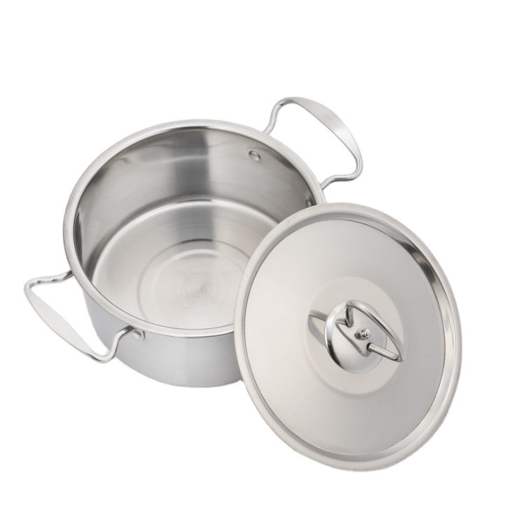 Chaozhou Hufa Factory wholesale export soup POTS, milk POTS, frying POTS, African and European stainless steel 3-piece and 6-piece sets of POTS details Picture