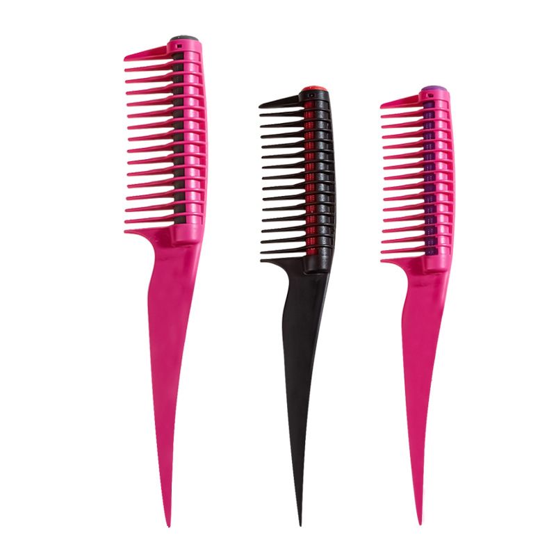 Barbershop Wide Tooth Roller Core Comb Oil Dye Hair Comb Hairpin Roller New Comb Smooth Comb Plastic Comb Wax Styling Comb
