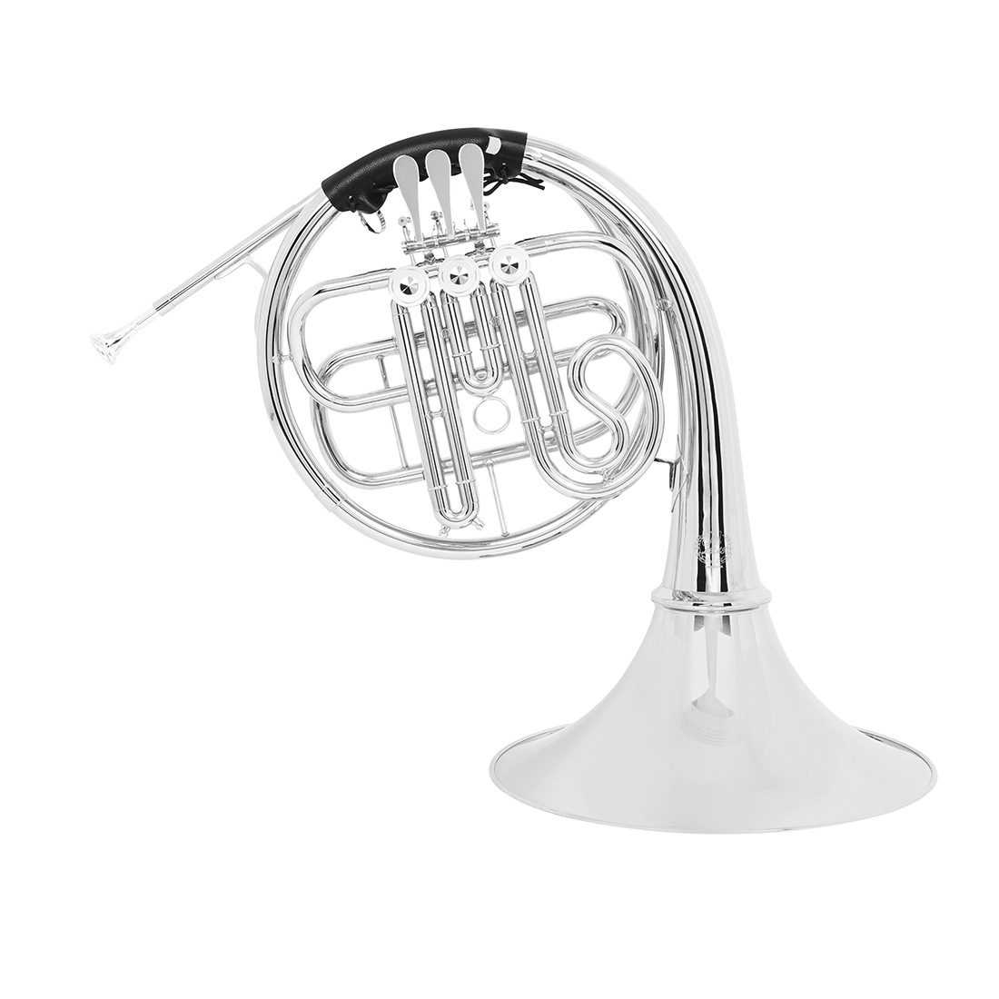 MBAT nickel-plated French horn Bb key split flat three-key French horn orchestra plays brass French horn, a brass wind instrument Application Scenario