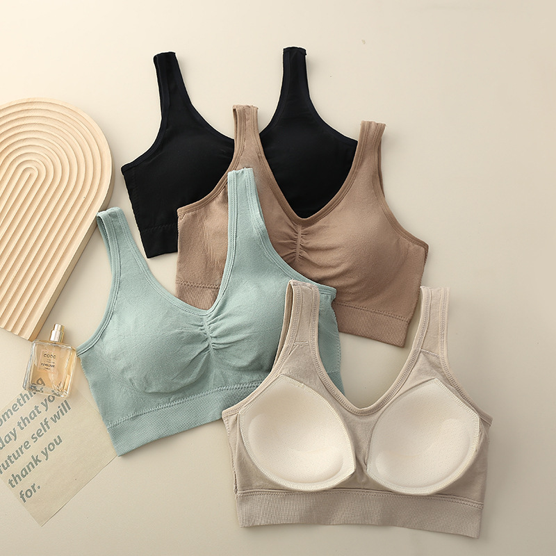 80-200 pounds sports wide-shoulder, beautiful back bra, women's fixed cup bra, strapless vest, breathable, plump girls, large size wrap chest Application Scenario