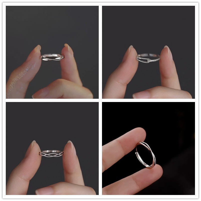 Rupert's ring, fairy ring, high-end feel, simple plain ring, index finger light luxury, simple ring, ins cold style