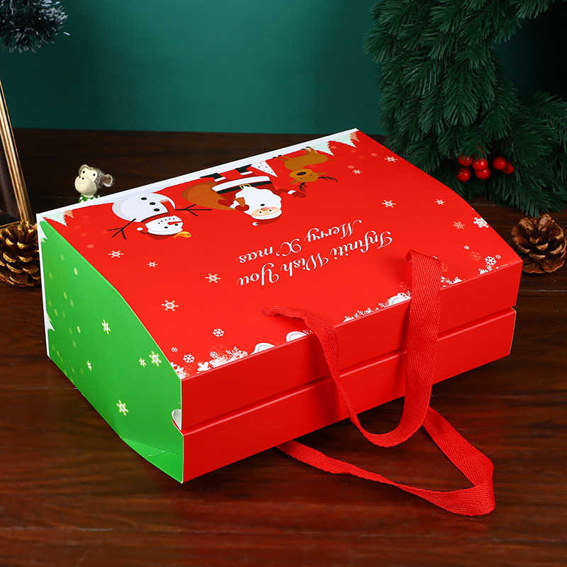 Christmas gift bags, Santa Claus snowman tote bags, gift bags, Christmas Eve paper bags, in-stock candy boxes details Picture