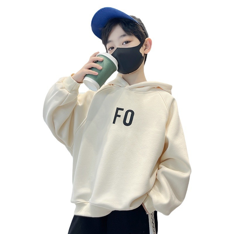 Wholesale of children's sweatshirts for boys, 2023 autumn and winter styles, new boys' pants, one-piece fleece warm top, autumn collection Item Picture