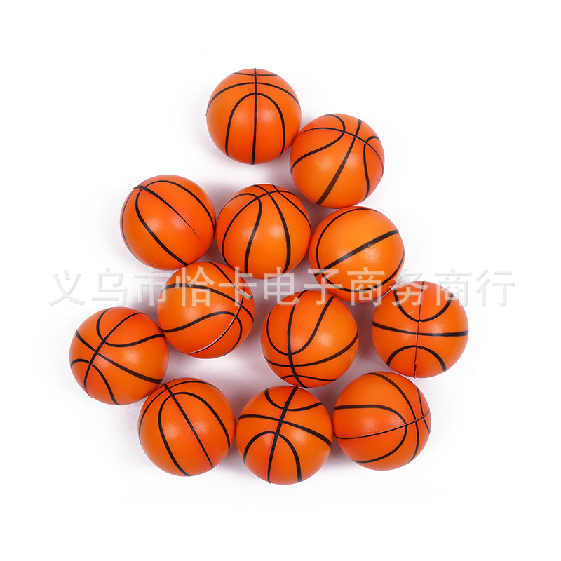 厂家直销76mmPU蓝球发泄球PU玩具海绵蓝球混款桔色蓝球各款式蓝球详情图3