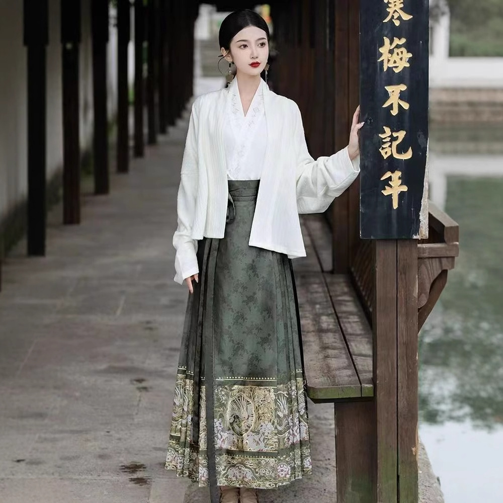 汉服/汉服女/汉家儿女/篁园/民族舞蹈服细节图