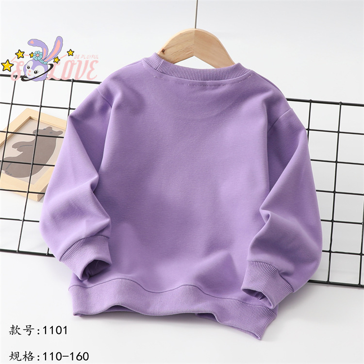 Wholesale of 2022 autumn children's clothing, girls' cartoon rabbit full-print round-neck shirts, Korean-style casual pullovers and sweatshirts for big kids Application Scenario