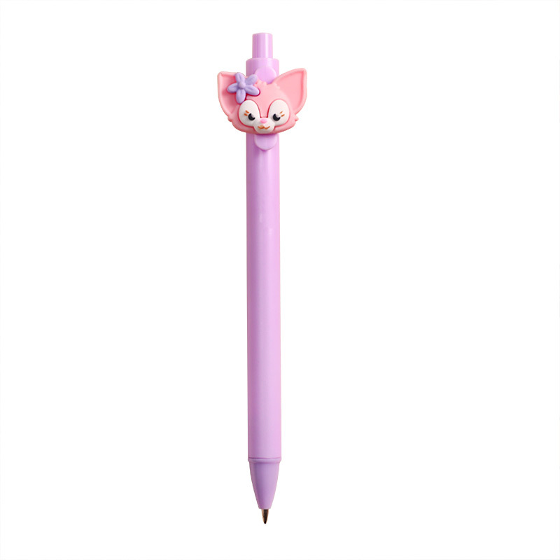 Fox Press Neutral Pen Cartoon Ins Girl Heart Press Pen Student Press Test Office Blackwater Pen 0.5 Item Picture