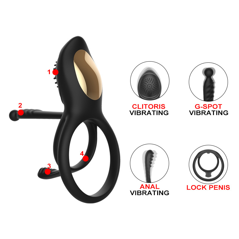 Sperm lock ring, male condom, silicone sex ring, resonance masturbation device, sex and sexual products Specification drawing