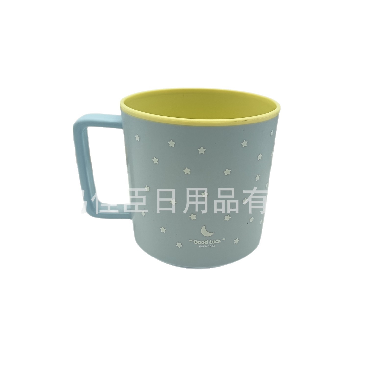 Cross-border best-selling cute mouthwash cups with star and moon patterns, two-color mugs, milk cups, high appearance level, simple and fashionable Item Picture