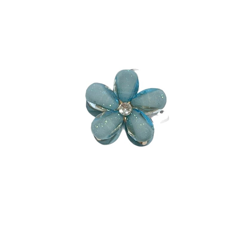 Super fairy flower small claw hair clip, side hair root girl clip, shark hair accessory, bow headwear, bangs, broken hair Item Picture