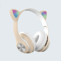 猫耳朵头戴式蓝牙耳机ST37M 马卡龙色led发光无线蓝牙耳机厂家